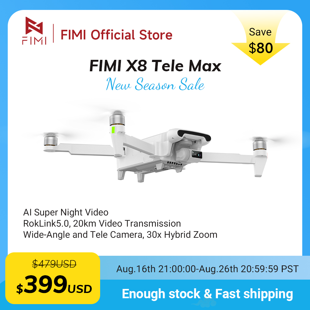 Drone Camera Wide Angle - Novo Drone FIMI X8 Tele Max