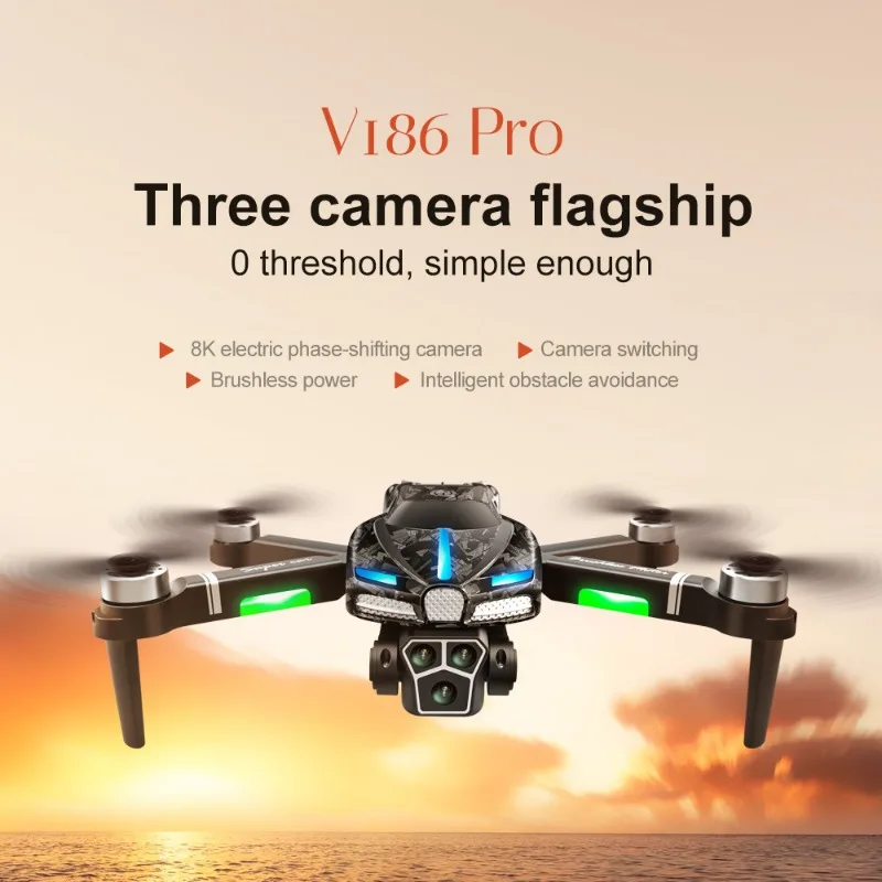 Drone Camera Professional - Novo v186 pro drone profissional motor