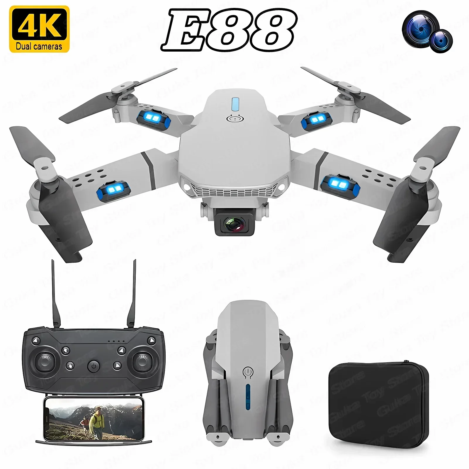 Drone Camera Mount - E88 pro wifi fpv drone grande