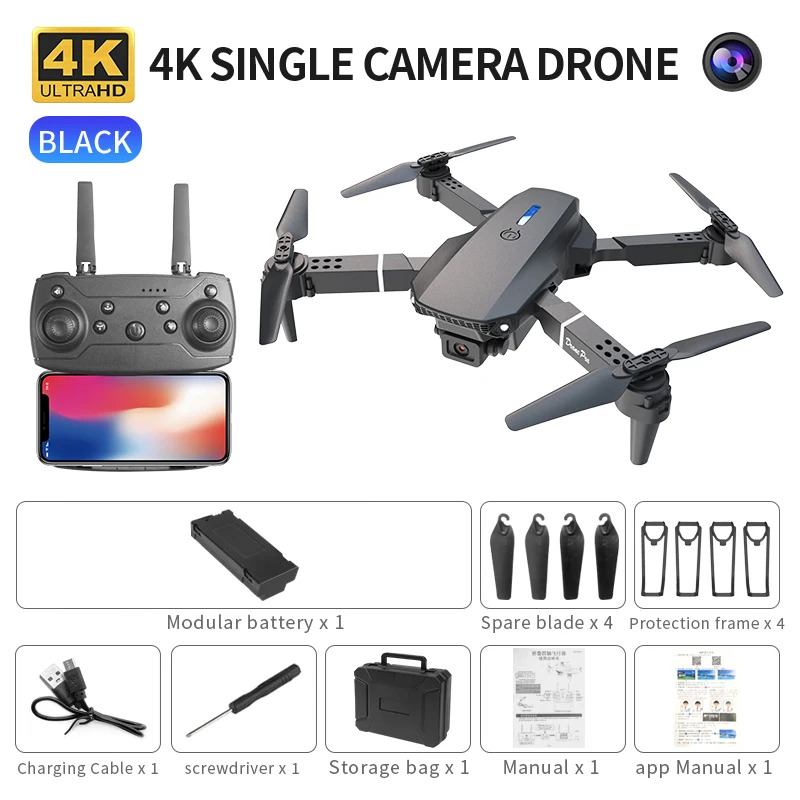 Drone Camera Mount - E88 probigent dobrável drone suporta comutação